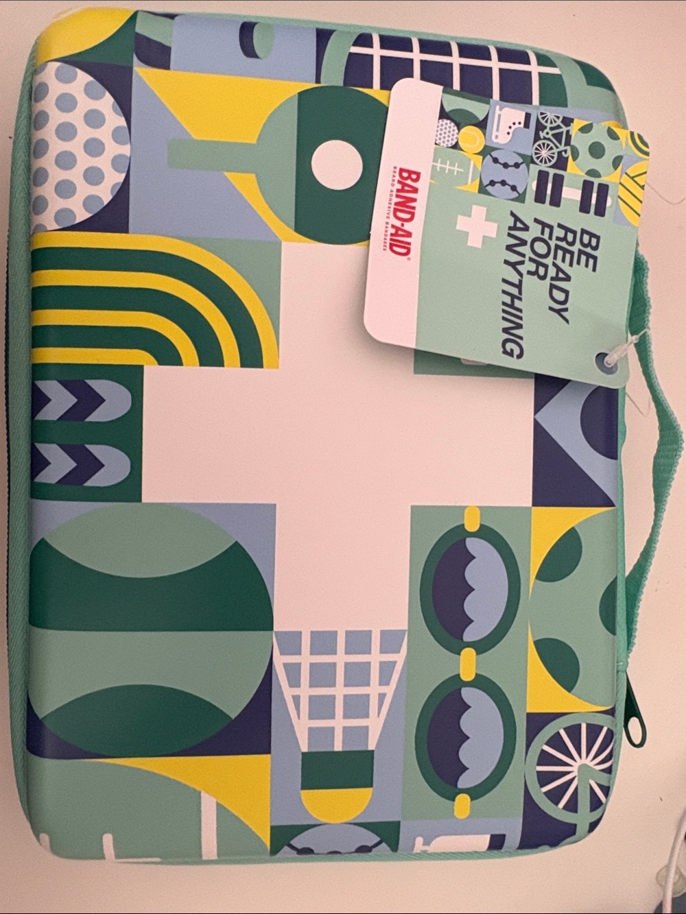 Limited edition target Band-Aid Case in Teal & Green